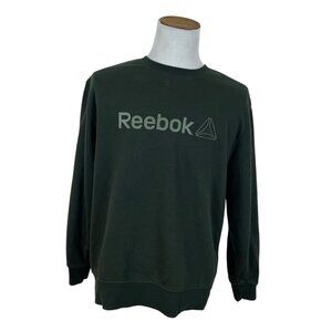 Reebok Mens Green Sweatshirt Casual Long Sleeve Pullover Sz XL